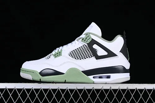 All categories Air Jordan Jordan series basketball shoes Air Jordan 4 foreign trade version Air Jordan 4 Retro "Seafoam" AJ4 Joe 4 white and green AQ9129-103